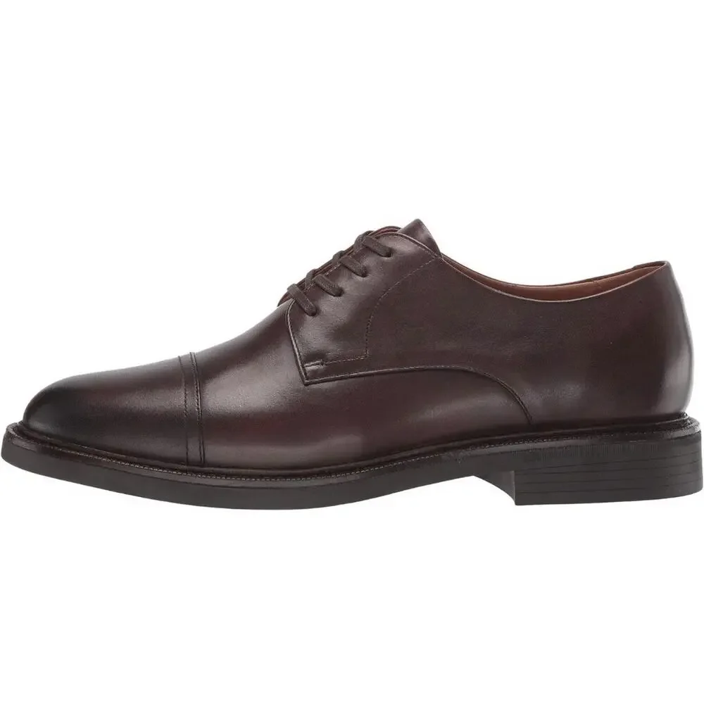 Polo Ralph Lauren Asher Captoe Oxfords Leather Shoes Polo Brown Mens Size 9 NEW